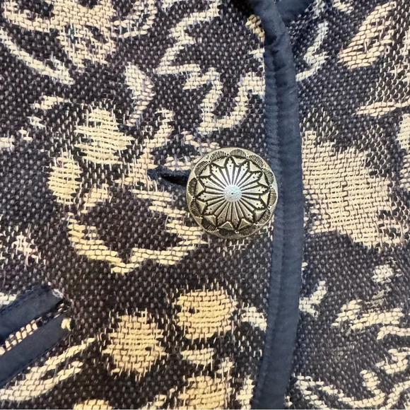 New Identity Womens Size Aztec Tapestry Cropped Blazer - Picture 3 of 8